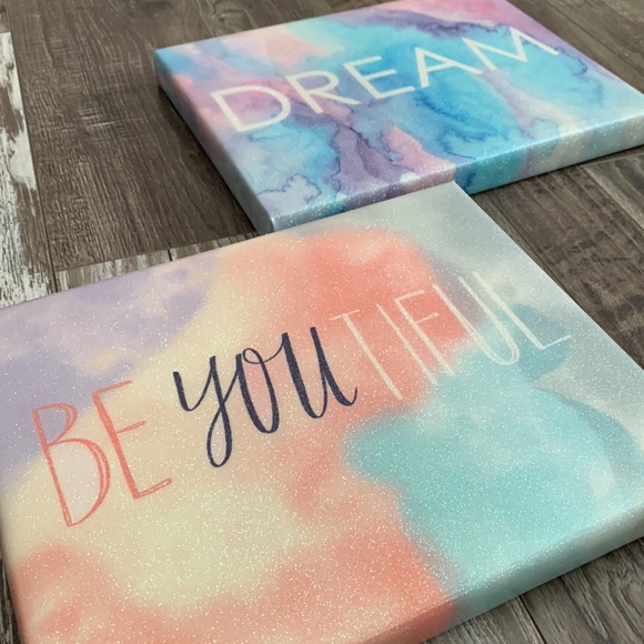 Sparkly wall art with motivational sayings - Picture 2 of 11